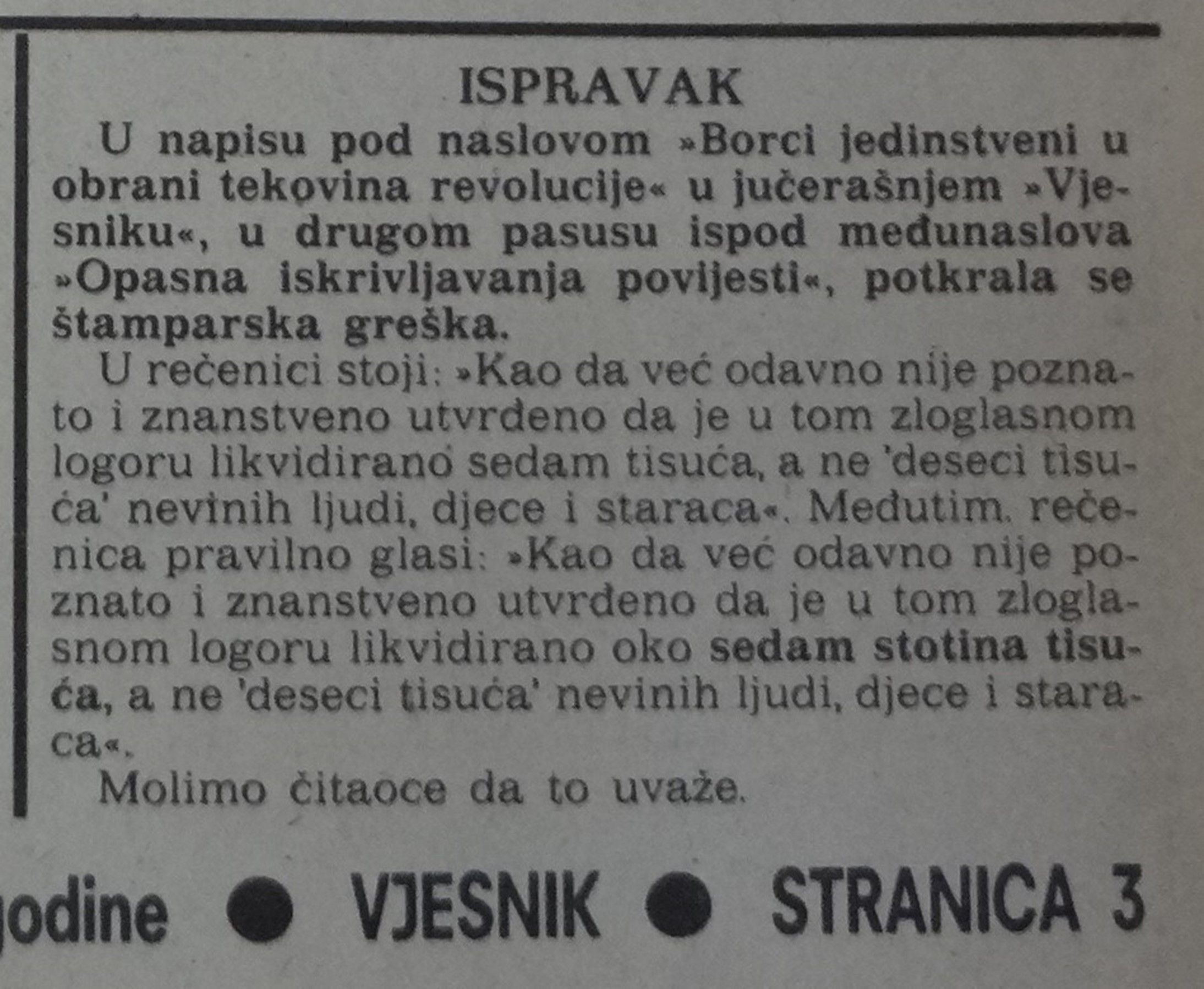 Vjesnik, (1981) 7. 5, str. 3