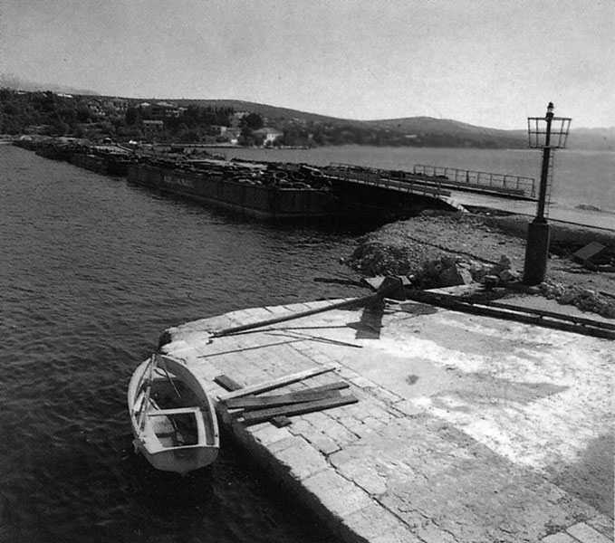 PONTON, pontonski most u Novskom ždrilu (postavljen 1993)