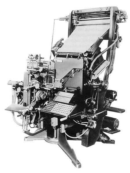 SLOG, slagaći stroj linotype